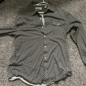 Jersey cotton button down